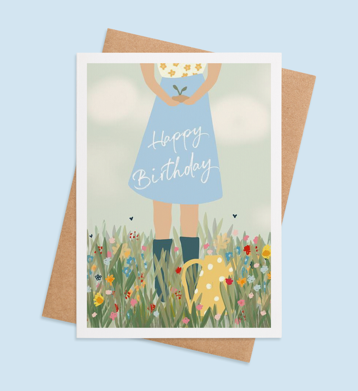 Blooming birthday-greeting-card Waltz 